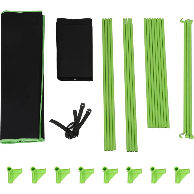 Eikuavons Growbox aus 600D Oxford-Gewebe, reißfest, feuerhemmend, für Kräuter Gemüse und Obst 80x80x180cm, Polyestergewebe, schwarz – Bild 7