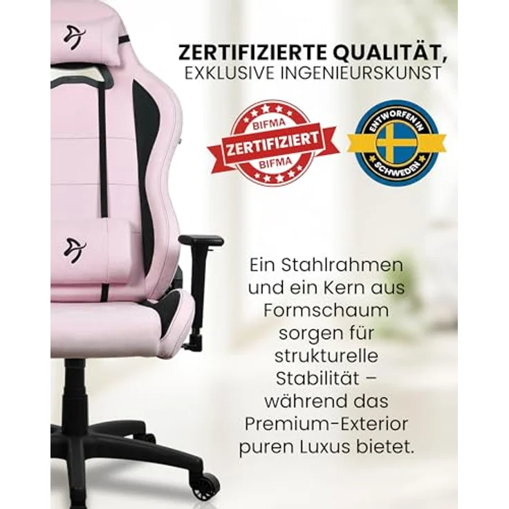 Arozzi Torretta Supersoft Bürostuhl, ergonomisch, bis 120 kg, mit 3D Armlehnen und verstellbarem Rückenlehne – Bild 5