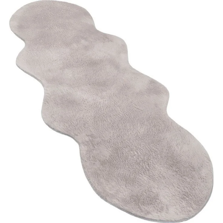 Paco Home Fellteppich Pelt 640, fellförmig, Höhe: 16 mm, Kunstfell, Uni Farben, sehr weicher Flor – Bild 4