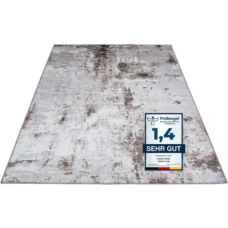 LUXOR living Teppich Lago, rechteckig, Höhe: 6 mm, faltbarer Teppich, modernes Design, waschbar, In- und Outdoor geeignet – Bild 1
