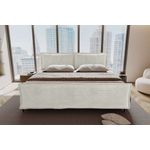 99rooms Vero Plus Familienbett Boxspringbett 260×200 cm Cordstoff POSO Greige