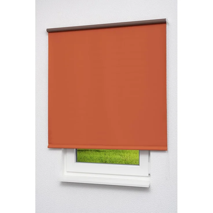 Lysel Outlet - Verdunkelungsrollo Shiny Rostorange, (B x H) 122.50cm x 175cm in orange/rostorange – Bild 1