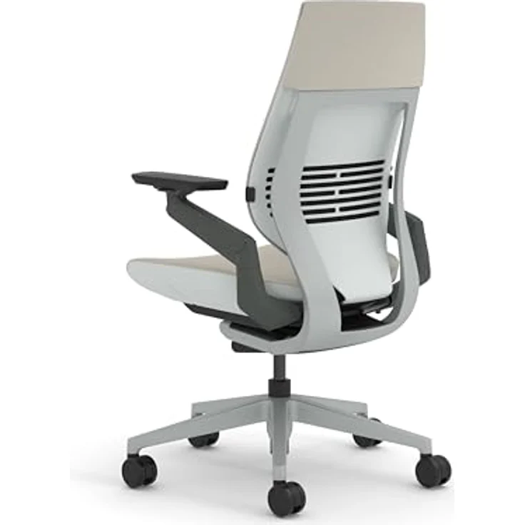 Steelcase Gesture Ergonomischer Bürostuhl mit 360° Armlehnen und 3D-Live Back Lumbalstütze Beige, 66 x 62.5 x 104 – Bild 5