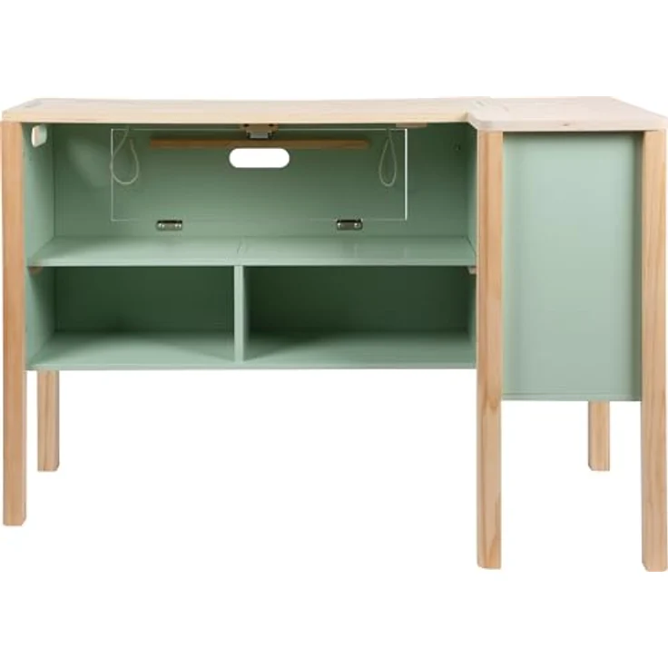 small foot Kaufladen & Kinderküche Fresh, vielseitig nutzbar als Imbiss, Kiosk oder Marktstand, Salbeigrün – Bild 13