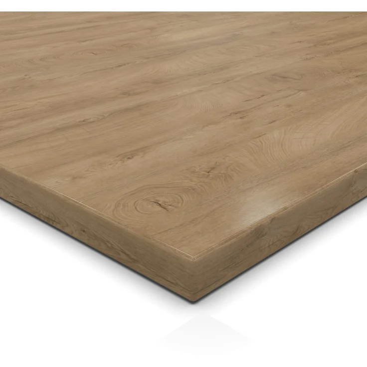 Dekor Spanplatte 19mm Tischplatte ENDgrain Classic K5414 RO mit ABS Kante Umleimer - Größe 50 x 50 cm - Höhe 1,9 cm - Farbe Eiche ENDgrain Classic – Bild 1