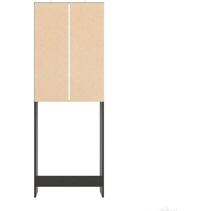 KOMTO Waschmaschinenumbauschrank Gizmo Waschmaschinenschrank Weiß 2 Türen Hochschrank für Waschmaschine Trockner Badezimmer Schrank 65 х 180 х 27 cm (BxHxT) – Bild 7