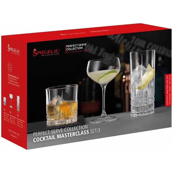 Spiegelau Perfect Serve Collection Cocktail Masterclass Set 3-teilig - A