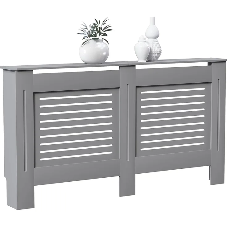 Vida Designs Kommoden & Sideboards, Mitteldichte Holzfaserplatte, Grau, Groß