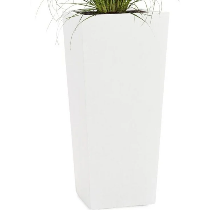 Pflanzwerk® Pflanzkübel CONIC Premium Blumenkübel Pflanzsäule Fiberglas mit Lotus-Effekt, Fiberglas - Handgefertigt - Rechteckig - Frostbeständig – Bild 4