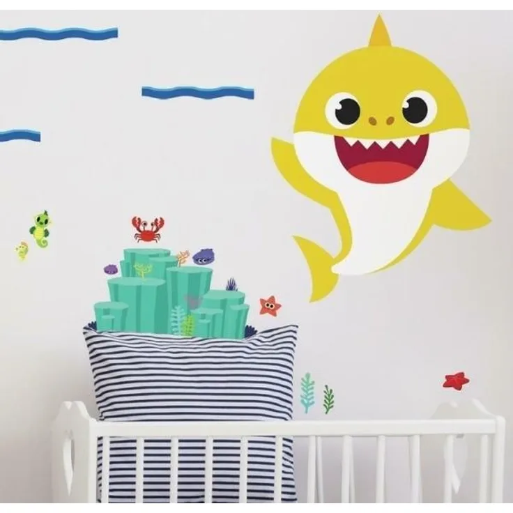 Baby Shark Gigant Wallstickers