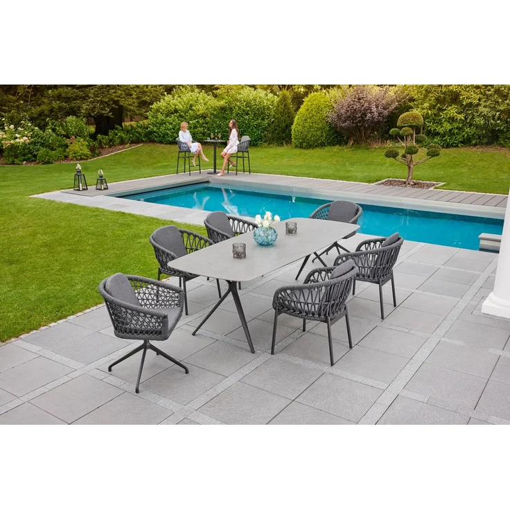 LC Garden »Bari« Gartenset XV 7tlg. grau/anthrazit – Bild 1