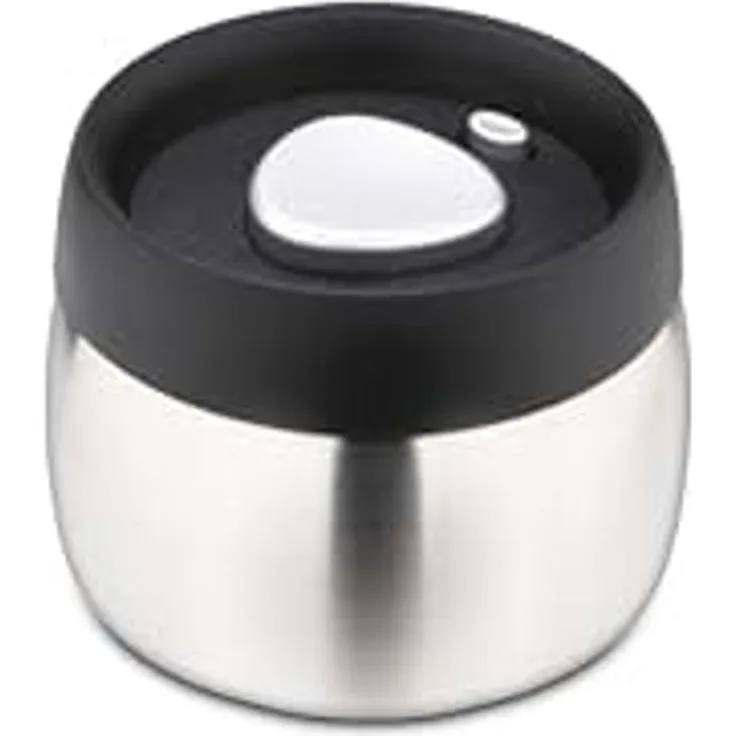 Weis 15970 Edelstahl Vorratsdose mit Vakuumierfunktion 450ml