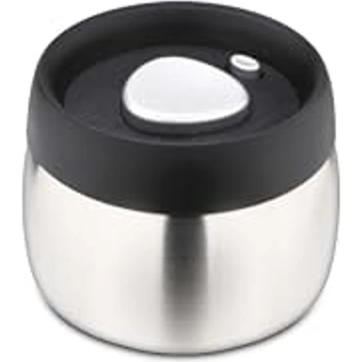 Weis 15970 Edelstahl Vorratsdose mit Vakuumierfunktion 450ml