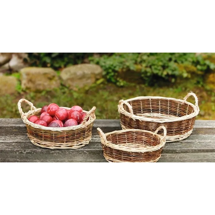 Schale aus Weide, mittel, Ø 27 cm Obstkorb, Obstschale, Dekoschale, Servierschale