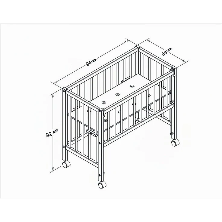 tiSsi 'MAXI BOXSPRING' Beistellbett, natur, 90x50 cm – Bild 5