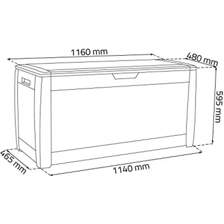 Auflagenbox Rato 310 L anthrazit – Bild 3