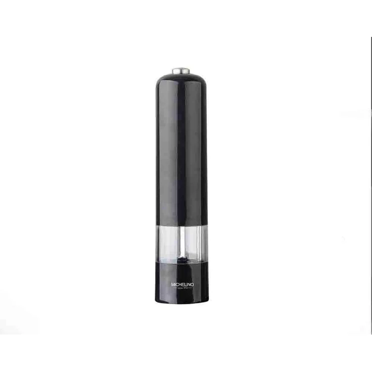 Michelino Elektrische Gewürzmühle Salz-/Pfeffermühle Grob- und Feinjustierung Schwarz
