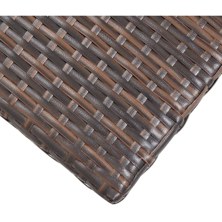 Gartentisch, Beistelltisch, Balkontisch Braun 50 x 50 x 47 cm Poly Rattan – Bild 4