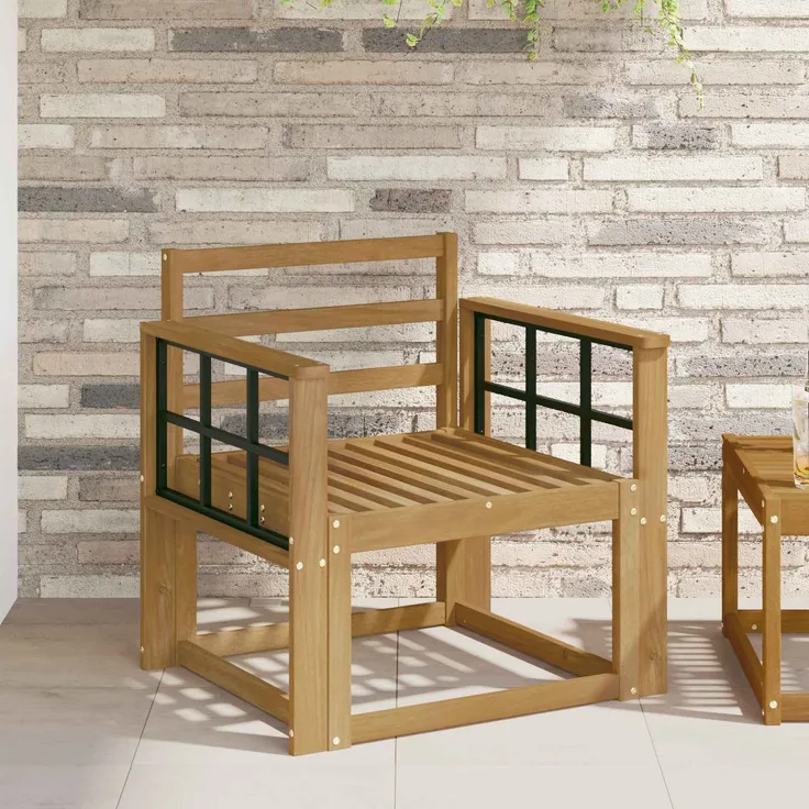 vidaXL Outdoor-Sofagarnitur Massivholz Akazie Weiß 3438983