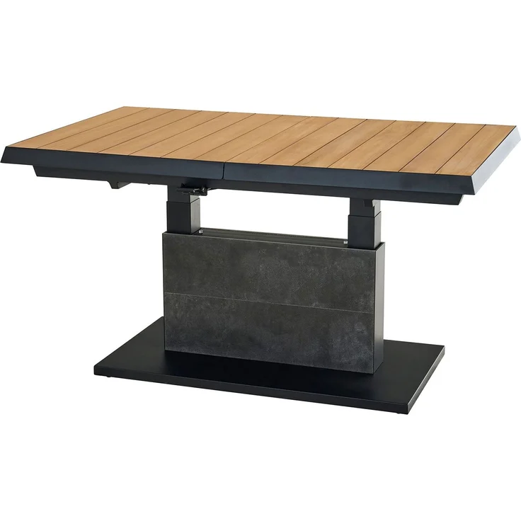 Lift-Tisch MONDO Latea, Aluminium, Anthrazit, Holzfarben, 140 x 53 x 90 cm – Bild 10