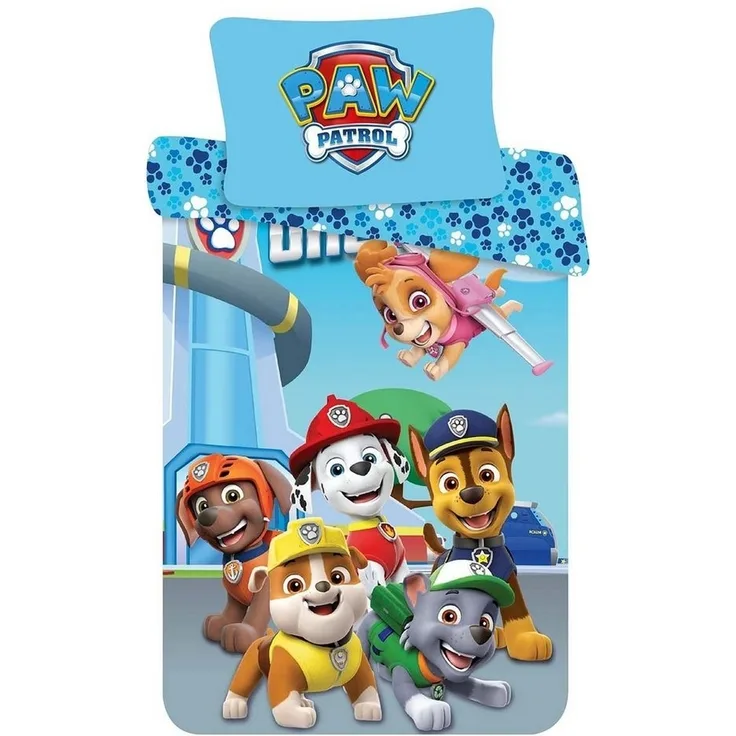 PAW PATROL Kinderbettwäsche Paw Patrol, Renforcé, 2 teilig, mit Reißverschluss