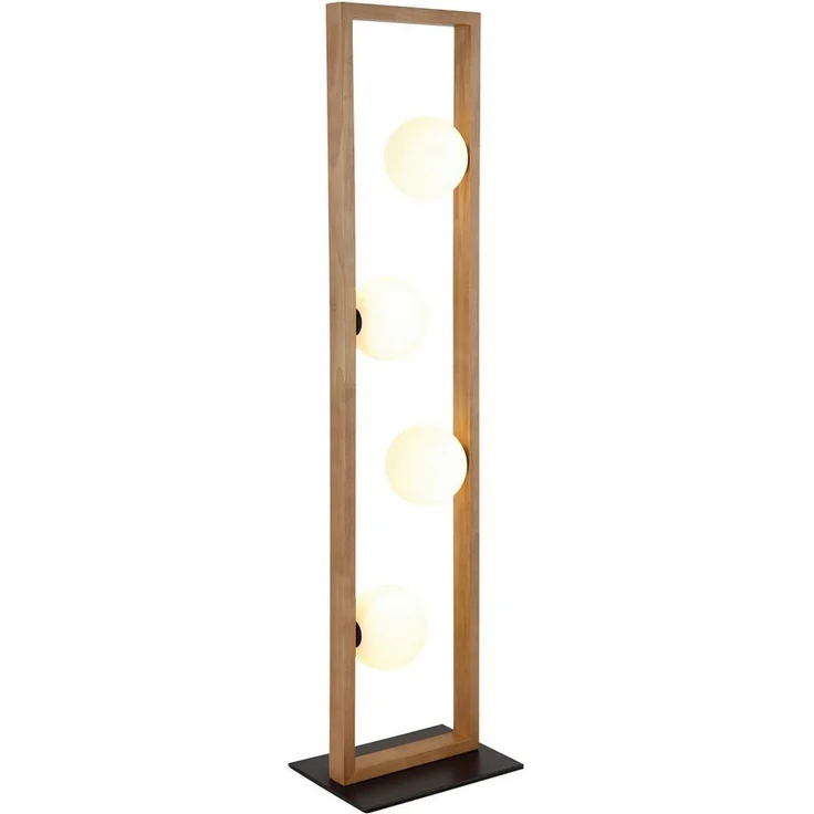 NOWA Stehlampe NANDA, ohne Leuchtmittel, Stehleuchte, Glaskugeln opal, Wohnzimmer, Schlafzimmer, Flur – Bild 2