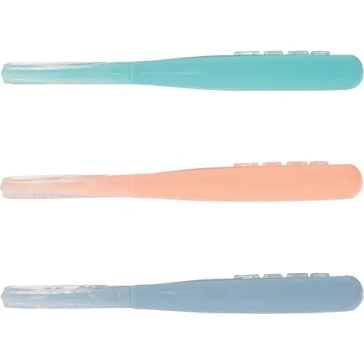 Nuby Baby Erster Löffel-Set – Silikon – Leicht zu Greifen und Halten – 3er-Pack – ab 6 Monaten | Pastellfarben – Bild 6