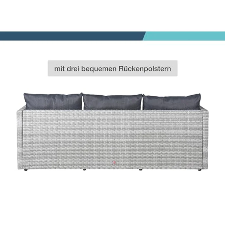 LC Garden Gartenlounge-Set Loungino Balkonmöbel für 3-4 Personen Lounge, (3-tlg) – Bild 9