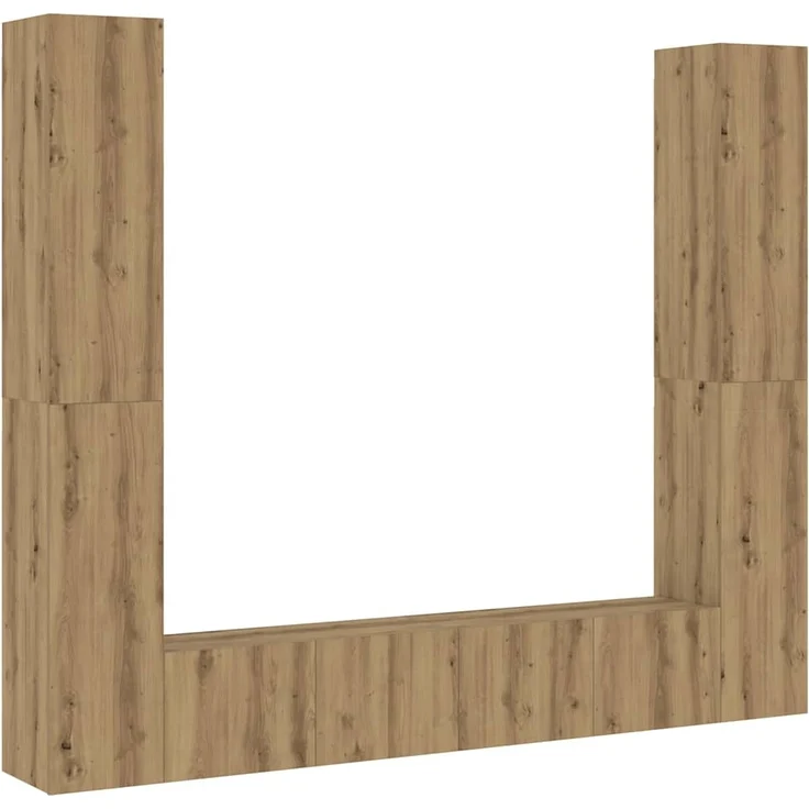 vidaXL TV-Wandschränke 6 Stk. Artisan-Eiche Holzwerkstoff 3328986 – Bild 1