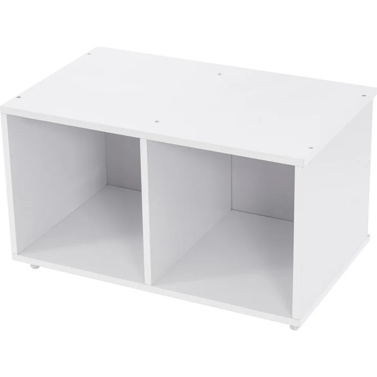 Merax Hausbett Kinderbett Jugendbett 200x90 Mit Schubladen und Ablagefächern Geeignet für Jungen und Mädchen Mit Anti-Drop-Geländer, Weiß – Bild 5