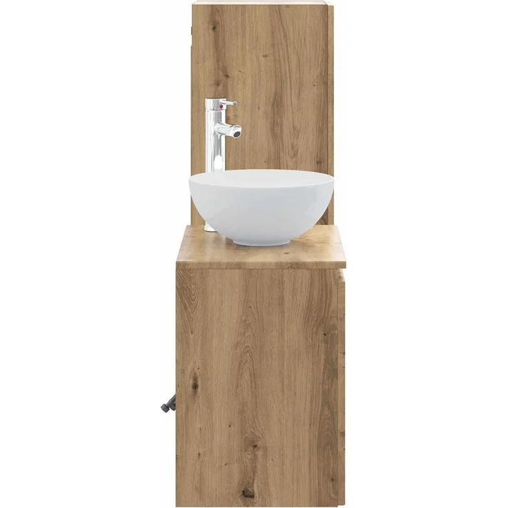 vidaXL Badezimmerschrank-Set 2 stk. Artisan-Eiche 33 x 34,5 x 100 cm 3406122 – Bild 4
