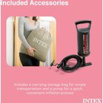 Intex Kinder Reisebett mit Pumpe, mint, 107 x 168 x 25 cm