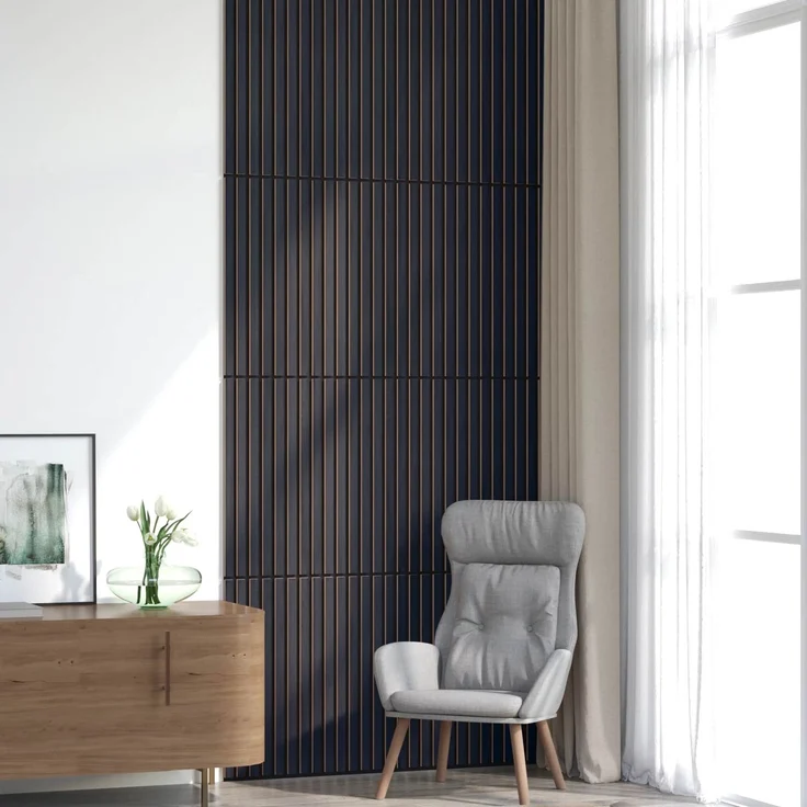 vidaXL Wandpaneele 8 stk. 60,5 x 60 cm Anthrazit 42046454 – Bild 1