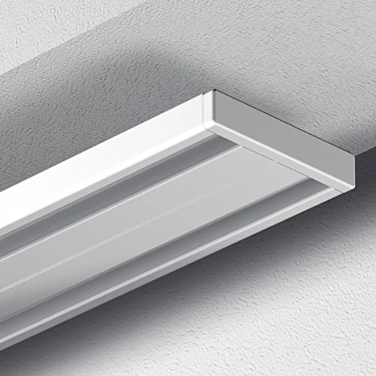 Garduna Vorhangschiene Wendeschiene, Aluminium, 1 oder 2-läufig, Aluminium – Bild 3