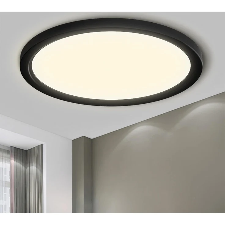 LQWELL® Deckenleuchte LED Deckenlampe, IP44 Wasserfest Badlampe Rund Flach 23W 4000K 2600LM Modern Schlicht Lampe Dünn für Wohnzimmer Badezimmer Schlafzimmer Küche Balkon Keller Büro, 300 * 25mm – Bild 1