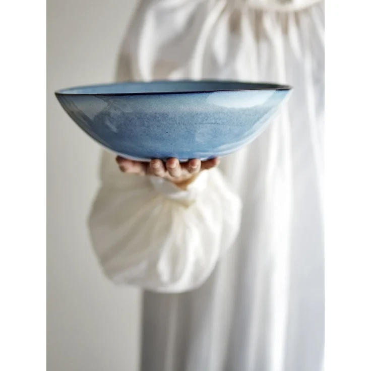 BLOOMINGVILLE Sandrine Schale Blue Steingut – Bild 1