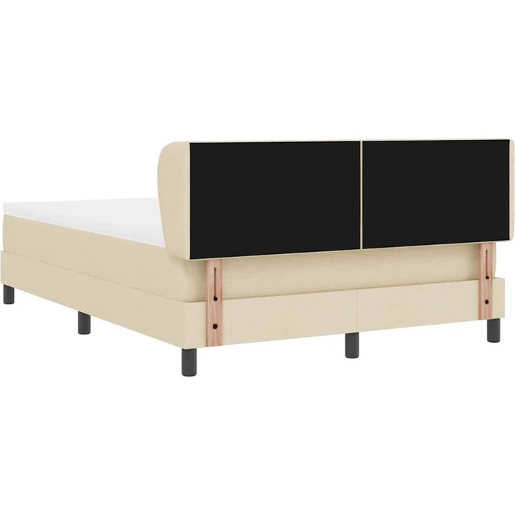 vidaXL Boxspringbett mit Kopfteil Creme 160 x 200 cm Stoff 3340099 – Bild 9