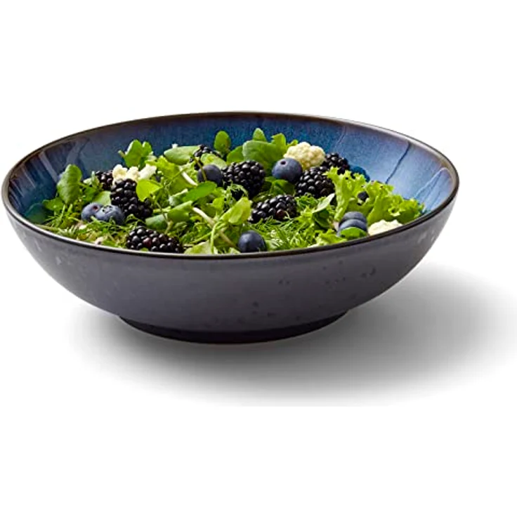 Bitz Salatschüssel 24 cm schwarz/dunkelblau – Bild 3