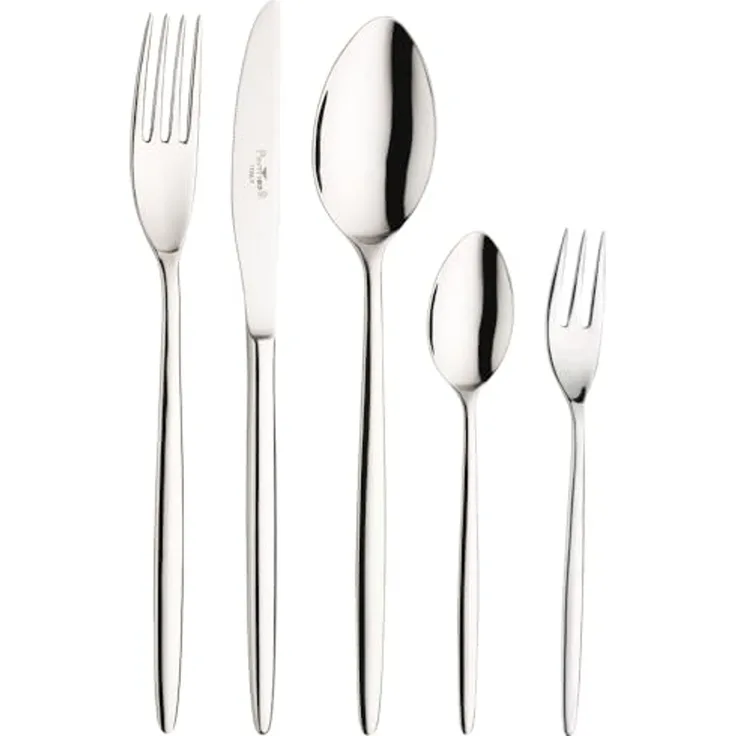 PINTINOX Besteck-Set 30 tlg. Tafelbesteck "Olivia" für 6 Personen (30-tlg), 6 Personen, Edelstahl 18/10, Edelstahl 18/10