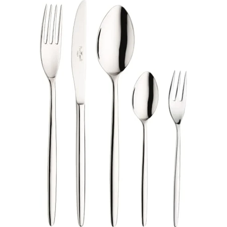 PINTINOX Besteck-Set 30 tlg. Tafelbesteck "Olivia" für 6 Personen (30-tlg), 6 Personen, Edelstahl 18/10, Edelstahl 18/10 – Bild 1
