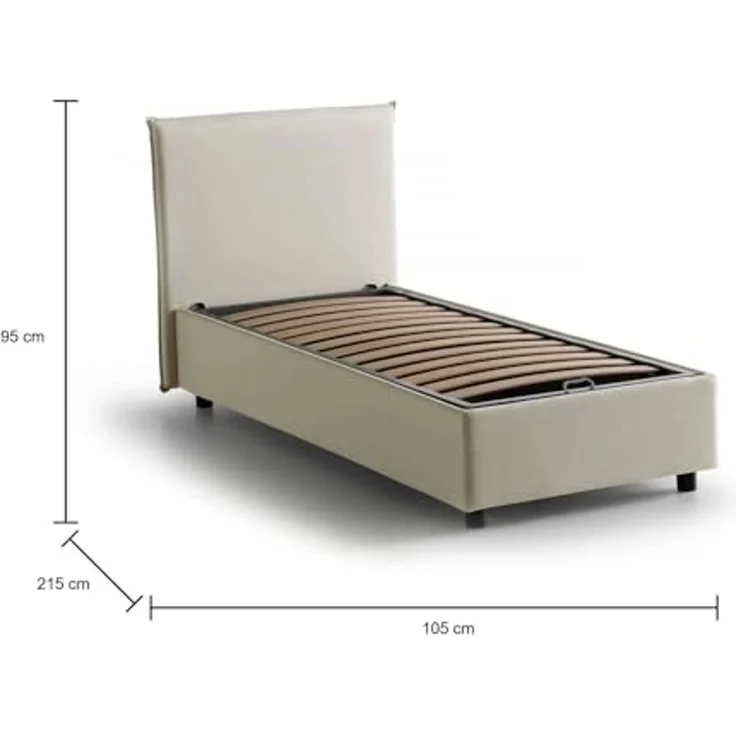 Dmora - Misone Bücherregal, Mehrzweck-Büroregal, Bücherregal mit 3 Regalen, 110x25h96 cm, Eiche – Bild 2