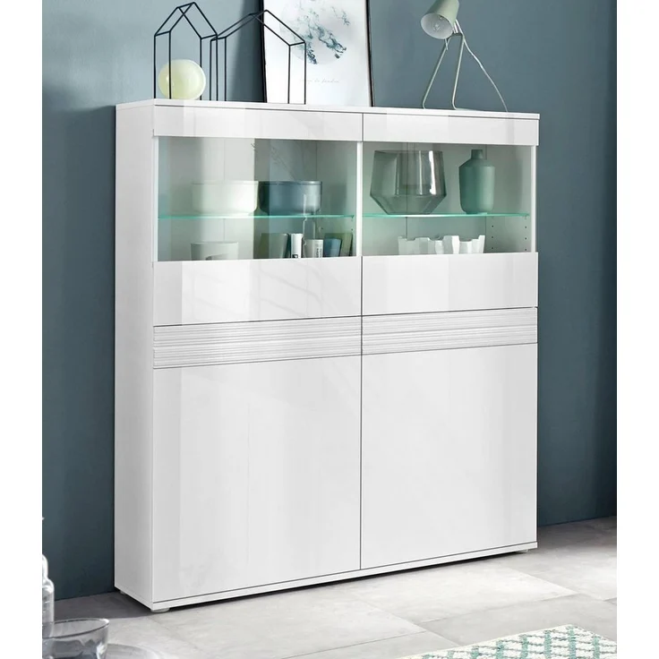 borchardt Möbel Vitrine Florenz Höhe 125 cm – Bild 5