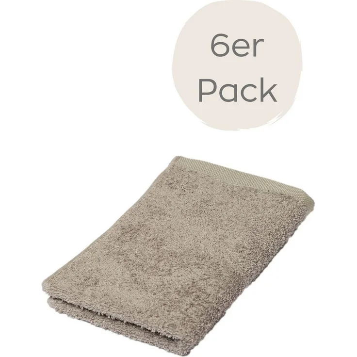 Wewo fashion Gästehandtücher 9517G, Frottee (Packung, 6-St), saugstark