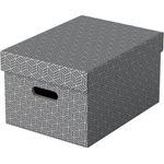 Esselte Aufbewahrungsboxen Home 17,5 l - 26,5 x 36,5 x 20,5 cm grau 1 Pack = 3 St.