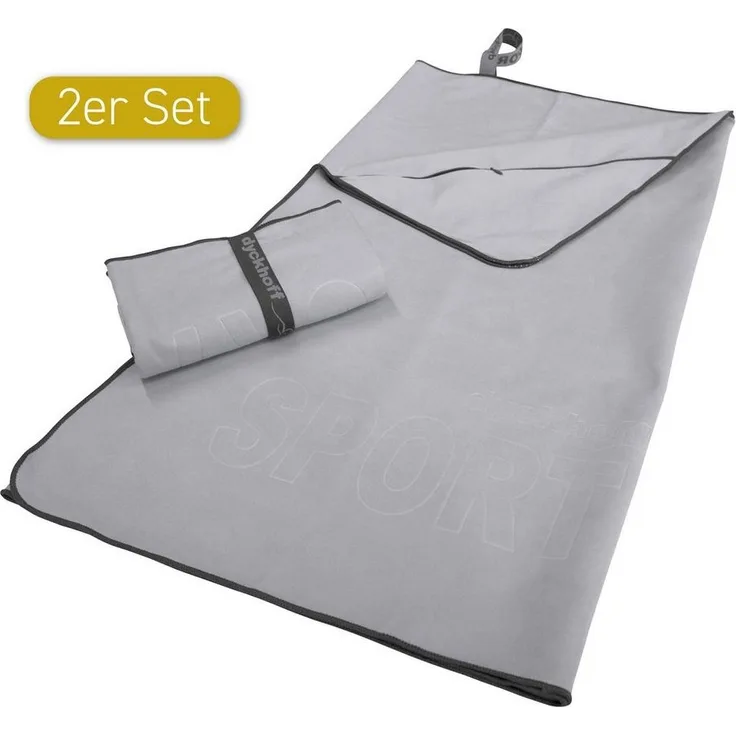 Dyckhoff Sporthandtuch Mikrofaser Sporttuch, Microfaser (2-St), auch als 2er Set erhätlich