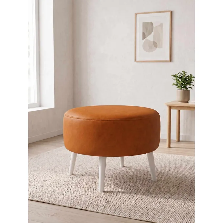 Hanah Home 'Az-Ovl-02-Byz - Tan' Pouffe, Bräunen, 60 x 42 x 60 cm