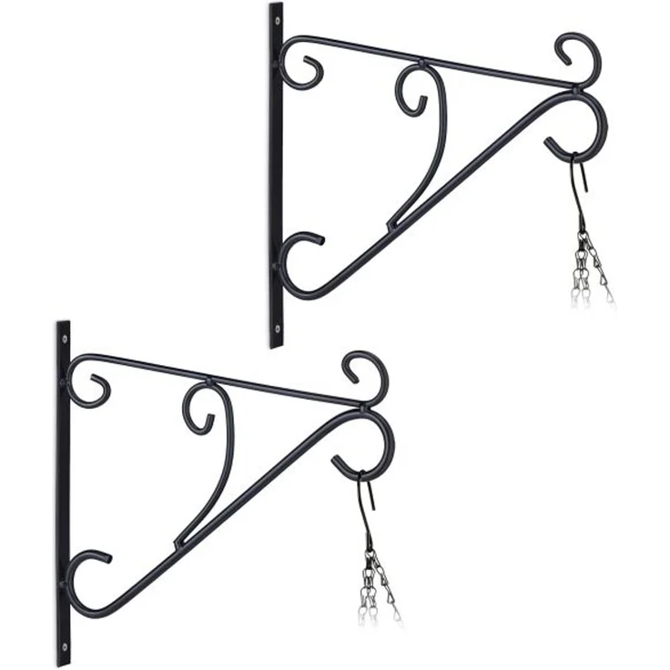 Relaxdays 2er Set Blumenampel Halterung – Bild 1