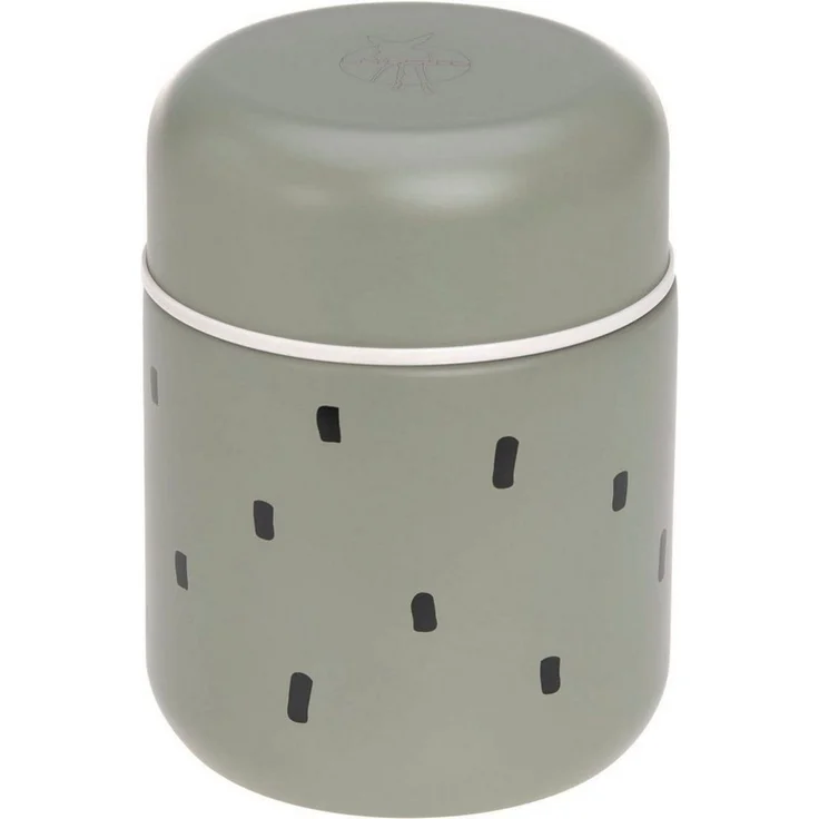 LÄSSIG Thermobehälter Happy Prints, Light Olive, Edelstahl, (1-tlg) – Bild 2