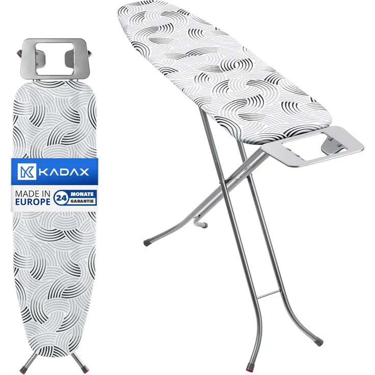 KADAX Bügelbrett mit Halter Eisen klappbar Standard 114x34cm