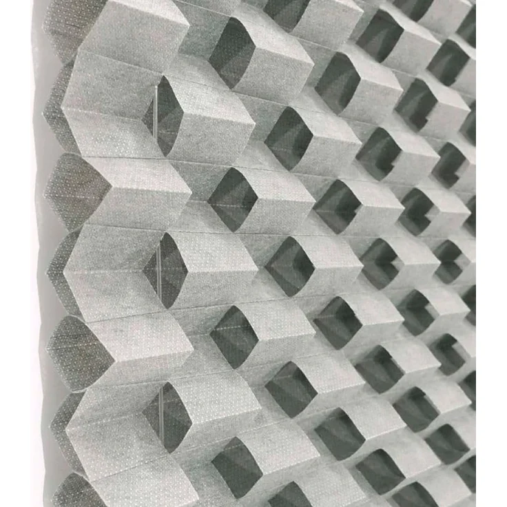 K-home Klemmfix Plissee 3D-Effekt Grau 50x210 cm – Bild 2